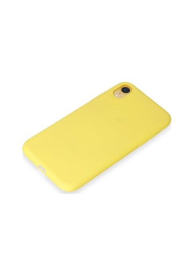 Apple Uyumlu iPhone Xr Uyumlu Kılıf First Silikon - Sarı
