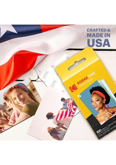 Kodak Premium Fotoğraf Kağıdı - 5x7.6cm, 100 Yaprak, Çinko