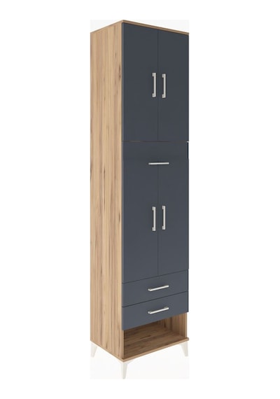 Hyperion Dolap 3 Raflı 3 Çekmeceli 4 Kapaklı 60x44x243 Çam-antrasit Atlas Çam Hyperion Dolap 3 Raflı 3 Çekmeceli 4 Kapaklı 60x44x243 Çam-antrasit Atlas Çam