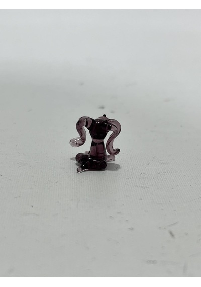 El Yapımı Mini Murano Cam Köpek Biblo A156-01