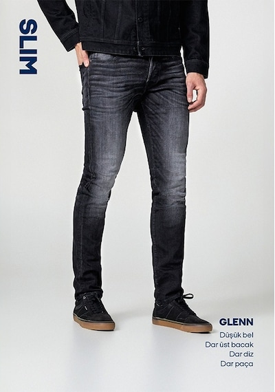Jack & Jones Glenn 704 Slim Fit Jean 12249191 Blue Denim Mavi