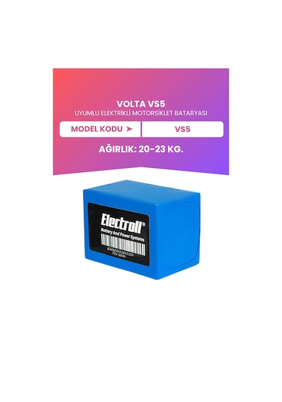 Volta Vs5 Uyumlu Batarya Maksimum Kapasite Lifepo4 72v 30ah Elektrikli Motosiklet Bataryası