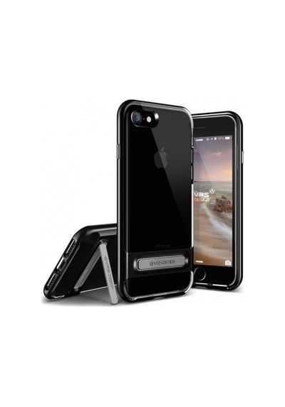 Vrs Design Apple Uyumlu iPhone 8/7 İle Crystal Bumper Kılıf Jet Black