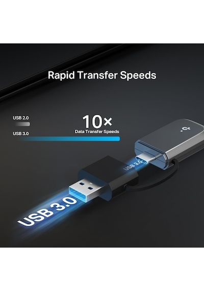 Archer Tbe400u Usb 3.0 Wi-fi 7 Tri-band Kablosuz Adaptör, Be6500, 6 Ghz/5 Ghz/2.4 Ghz, 72x24x10.8 Mm
