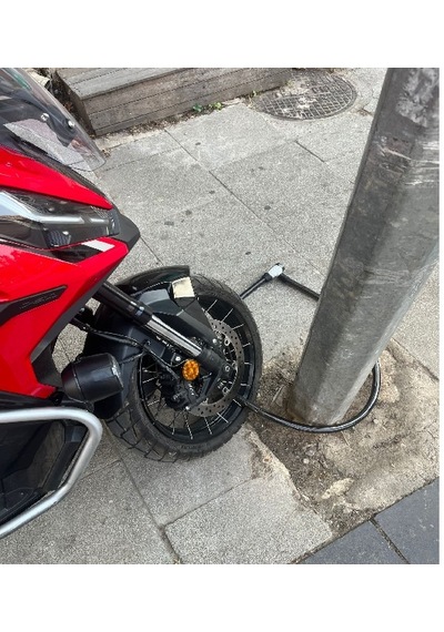 Motosiklet Kilidi 25mm Güçlendirilmiş Halat Kilit 2 Metre