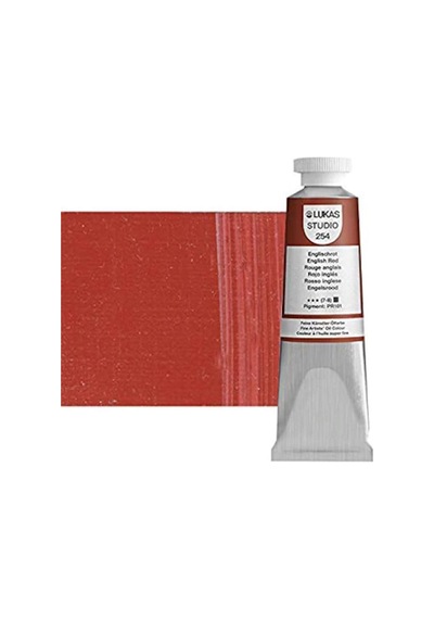 Lukas Studio 37 ML Yağlı Boya No:0254 Ingiliz Kırmızı Açık