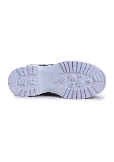 Kiko Kids Termo Taban Kız Çocuk Bot 610 Çatlak Siyah - Beyaz Beyaz - Siyah