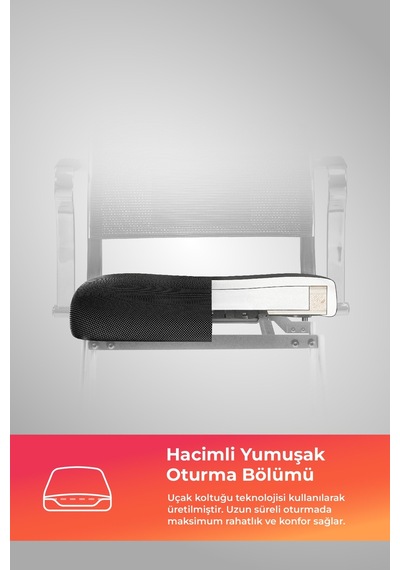 Ergolife Sit Air Ergonomik Bekleme Koltuğu Krom Ayaklı, Bel Destekli, Fileli, Toplantı Sandalyesi -572.5f.1.6a4 Çok Renkli Ergolife Sit Air Ergonomik Bekleme Koltuğu Krom Ayaklı, Bel Destekli, Fileli, Toplantı Sandalyesi -572.5f.1.6a4 Çok Renkli