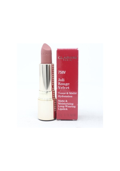 Clarins Joli Rouge Velvet Ruj 758V Sandy Pink