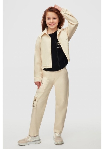 Xo Kids Kız Çocuk Gömlek 8-14 Yaş 38408 Krem