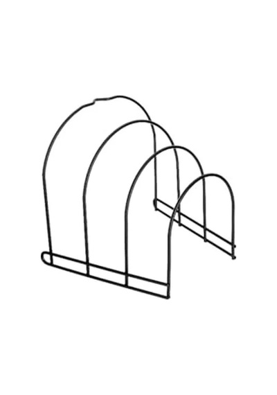 4 Katlı Metal Tava Rafı, Mutfak Organizeri İçin Pratik Çözüm 19 x 7 CM
