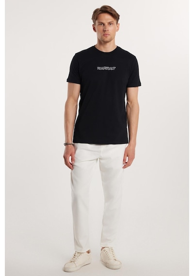 Tudors Erkek Beli Lastikli Bağcıklı Jogger Beyaz Pantolon Rahat Kesim Yan Cepli-33181 Beyaz Tudors Erkek Beli Lastikli Bağcıklı Jogger Beyaz Pantolon Rahat Kesim Yan Cepli-33181 Beyaz
