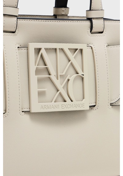 Armani Exchange Logolu Ayarlanabilir Askılı Çanta Kadın Çanta 9426900 A874 U6208 Ekru