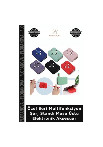 Özel Seri Multifonksiyon Şarj Standı Masa Üstü Elektronik Aksesuar