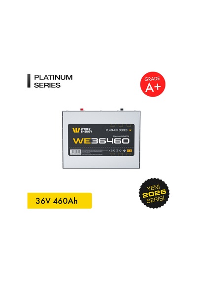 Werer Energy 36V 460Ah LiFePO4 Platinum Series Bluetooth'lu Lityum Demir Fosfat Akü
