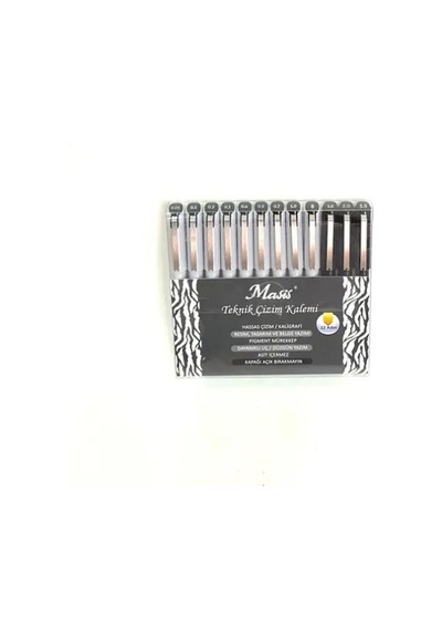 Teknik Çizim Kalemi, 12 Adetlik Set