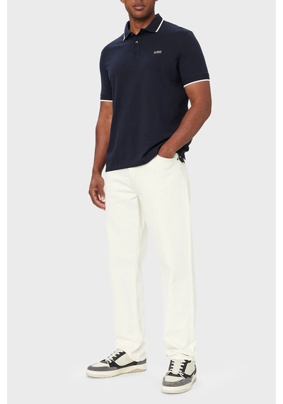 Guess Ss Premium Regular Fit Düğmeli Erkek Polo M6yp47k4898 Polo M6yp47 K4898 G7v2 Lacivert