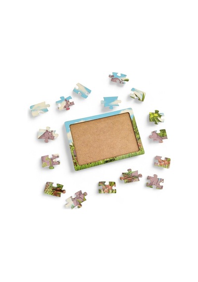 Su Aygırları- 16 Parça Eğitici Öğretici Ahşap Çocuk Puzzle Yapboz Bebek Çocuk Oyuncak