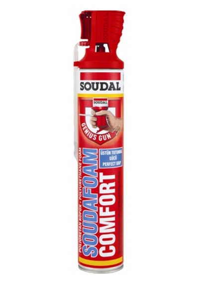 Soudal Köpük Comfort Soudafoam Poliüretan Montaj Köpüğü Pencere Kapı Çatlak Dolgu Köpüğü 750ml.