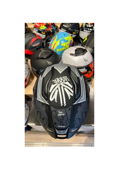 Mt Kask Ff126 Stınger 2 Tagger B2 Mat Şeffaf Vizörlü Siyah