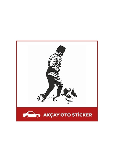 Mustafa Kemal Atatürk Sticker Atatürk Oto Sticker Araba Sticker (229195897)