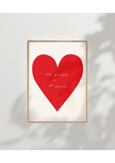 Çerçevesiz Poster Love Actually Is All Around