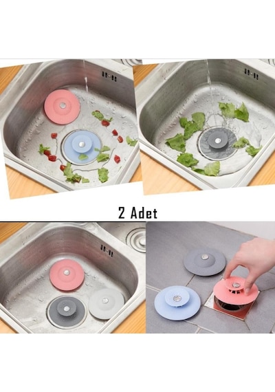 2 Li Lavabo Tıkacı Lavabo Ve Küvet Tıkacı Süzgeç 2 Adet Birden La