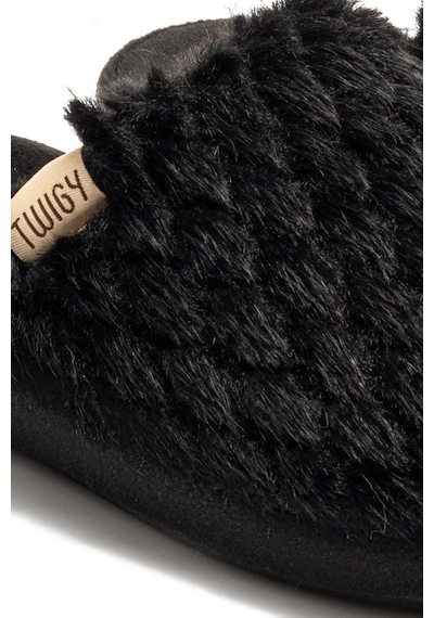 Twigy Jenny Peluş Kadın Ev Terliği Siyah 37/41
