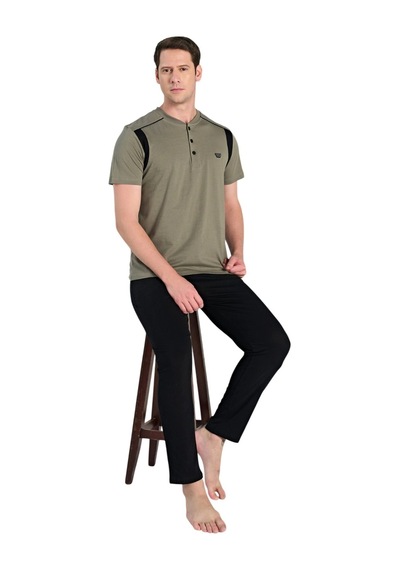 Over Sleep By Poleren Over Sleep 2360 Erkek Süprem Yazlık Takım M-l-xl-2xl Haki