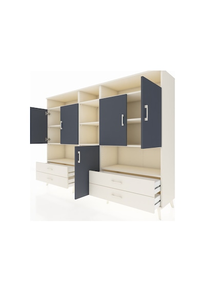 Hyperion Dolap 12 Raflı 4 Çekmeceli 5 Kapaklı 220x44x163 Aytaşı-a Aytaşı-antrasit/aytaşı Hyperion Dolap 12 Raflı 4 Çekmeceli 5 Kapaklı 220x44x163 Aytaşı-a Aytaşı-antrasit/aytaşı