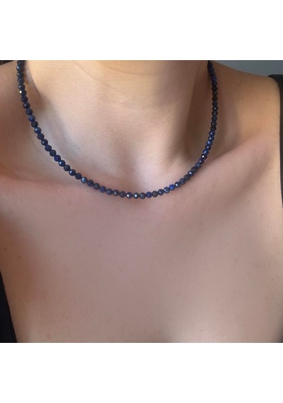 Lapis Lazuli Taşı Kolye Gold