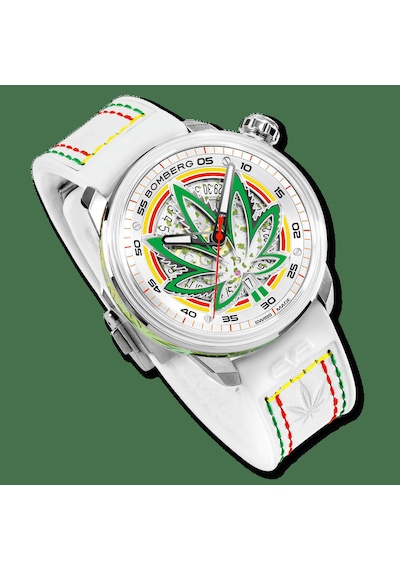 Bomberg Ct43ass.30-4.11 Erkek Kol Saati İsviçre Yapımı Otomatik Güç Ve Tasarım Gümüş