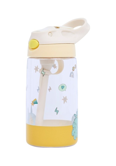 The Cotton Cloud - Funky Dogs 480ml Tritan Gizli Pipetli Suluk Çok Renkli