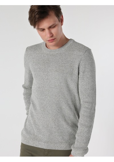 Colin's Slim Fit Yeşil Erkek Triko Kazak CL1061674_Q1.V1_KHA