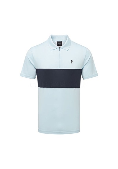 Peak Performance M Player Zıp Polo Erkek Günlük Polo Tişört G80210020t Mavi