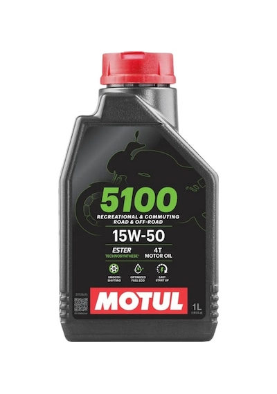 Motul 5100 4t 15w-50 Technosynthese Yarı Sentetik Motor Yağı - 1 Lt Üretim Yılı: 2025