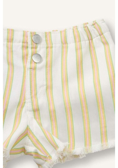 Defacto Gabardin Şort Kız Bebek H6572a526hsyl273 Sarı-yl273