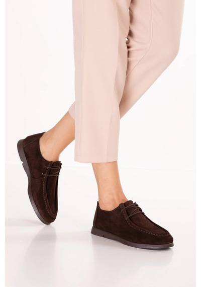 Gondol Kadın Hakiki Deri Moccasin Golf Model Kadın Ayakkabı Hl.33401 Kahve Süet Kahverengi Gondol Kadın Hakiki Deri Moccasin Golf Model Kadın Ayakkabı Hl.33401 Kahve Süet Kahverengi