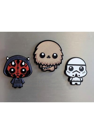 Mandalorian Boba Fett Jabba The Hut C3po Robot Figürlü Buzdolabı Magneti