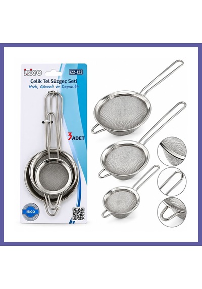 Bezos Metal Tel Süzgeç Metal Çerçeve, Metal Sap Nıda