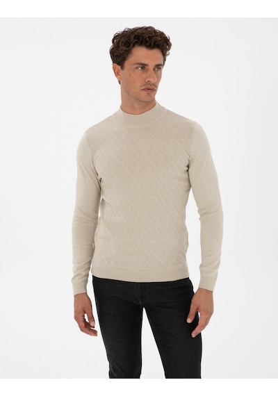 Pierre Cardin Erkek Kum Melanj Kazak /triko 50318128-vr123 Kum Melanj