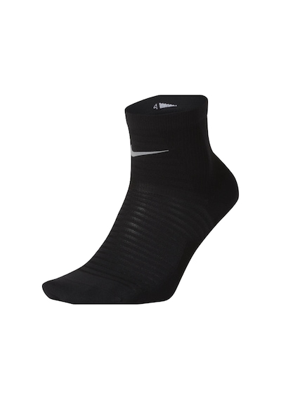 Nike Spark Lightweight Running Ankle Quarter Socks Dri-fit Reflektörlü Bilek Tekli Koşu Çorabı Siyah
