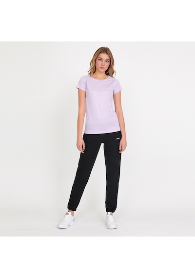 Slazenger RELAX IN Kadın Slim Fit Mor Tişört