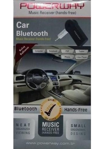Powerway Ax-50 Araç Bluetooth Araç Aux İle Kablosuz Bağlantı