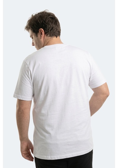 Slazenger Rosalva Jmb Erkek Büyük Beden Beyaz Tişört