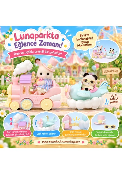 Families Lunapark Oyun Seti Uçak Ve Tren