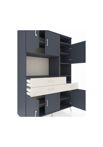 Hyperion Dolap 10 Raflı 3 Çekmeceli 6 Kapaklı 132x44x195 Antrasit-antrasit/aytaşı Antrasıt/aytası - Antrasıt Hyperion Dolap 10 Raflı 3 Çekmeceli 6 Kapaklı 132x44x195 Antrasit-antrasit/aytaşı Antrasıt/aytası - Antrasıt