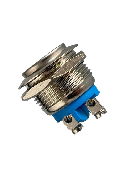 E97 19mm Metal Buton Yaylı Çıkık Kafa 1no