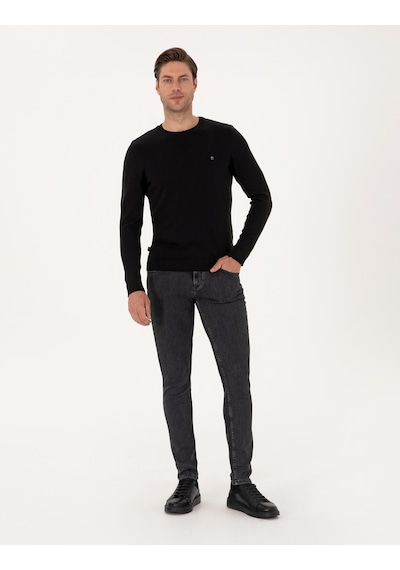Pierre Cardin Erkek Siyah Kazak /triko 50314192-vr046 Siyah