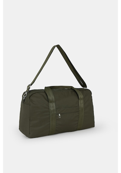 İcone Bag Kadın & Erkek Spor Çantası, Paraşüt Kumaş Önü Cepli Unisex Spor Fitness Gym Çantası Haki